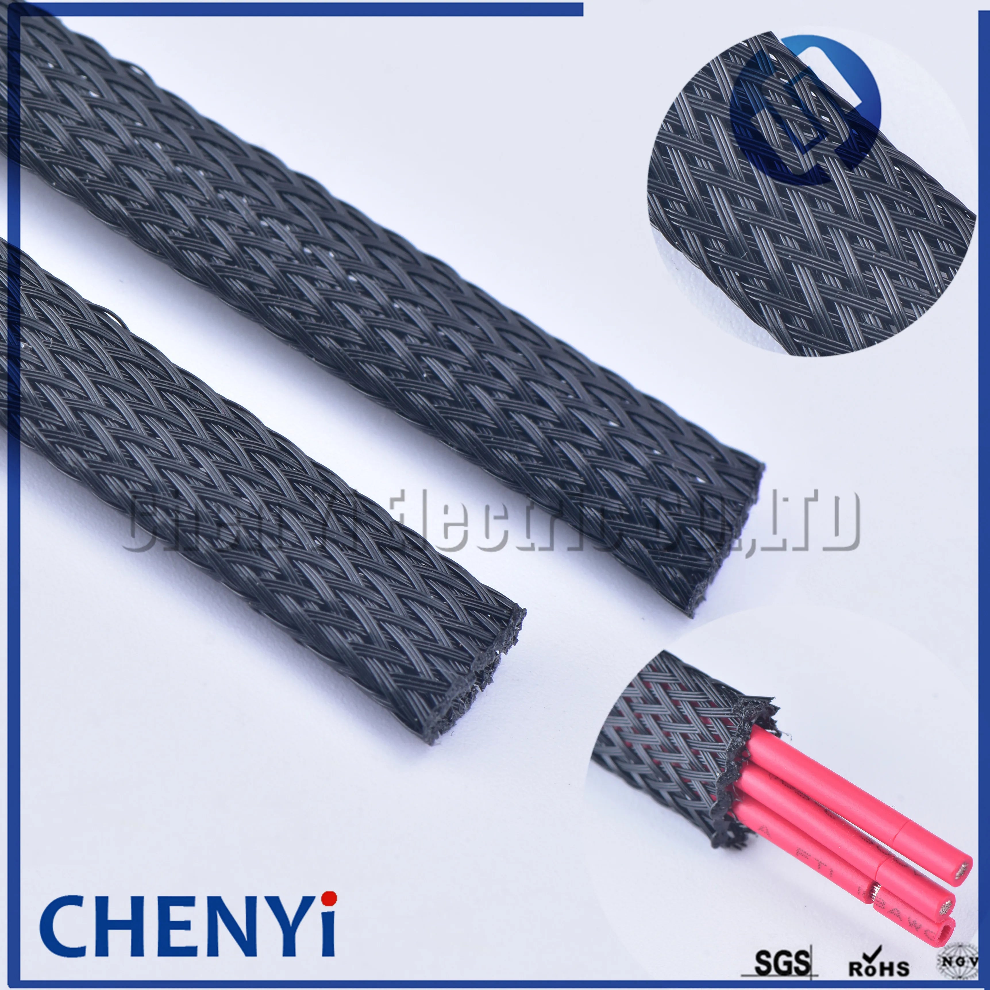 10M Width 4/6/8/10/12/14/16/20/30mm Cable Sleeve black Wire Protection PET Nylon Cable Sleeves wire cable Braided Cable Sleeve