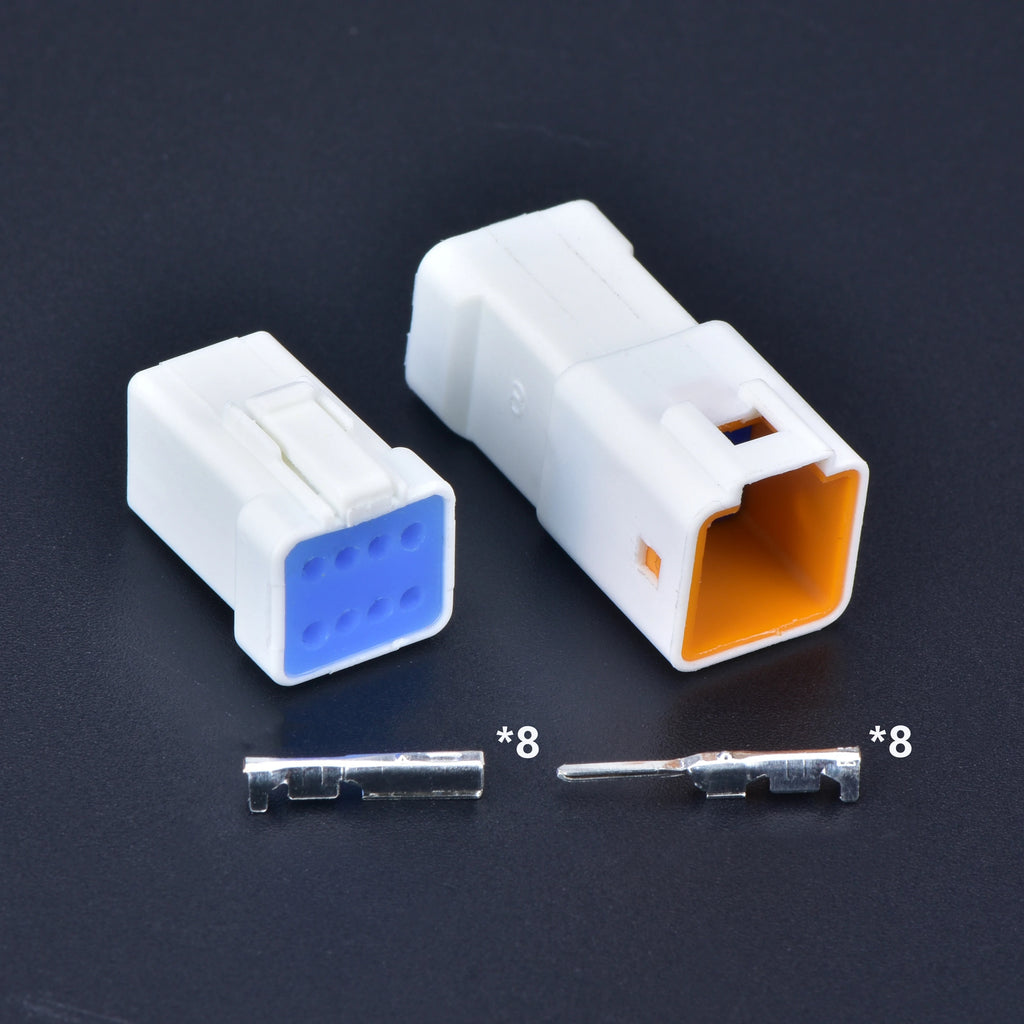 5 sets Automotive Waterproof Cable Connector 2 3 4 6 8 pin Male Female Butt Plug JWPF-VSLE-S 03R-JWPF-VSLE-S For JST JWPF type