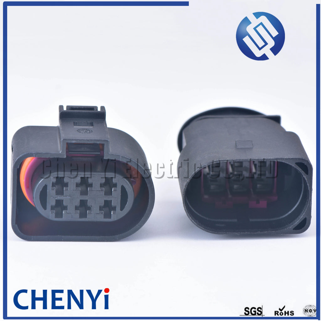 6 Pin 3.5mm 1J0973733 female or male Auto waterproof connector plug LSU 4.2 Oxygen Sensor Connector 1J0973833 1J0 973 733