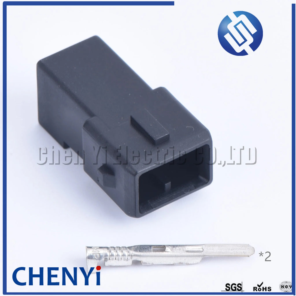 2 set 2 Pin auto Waterproof Electrical Wire Connector fuel spray nozzle Plug EV1 282762-1 1-144545-0 282189-1
