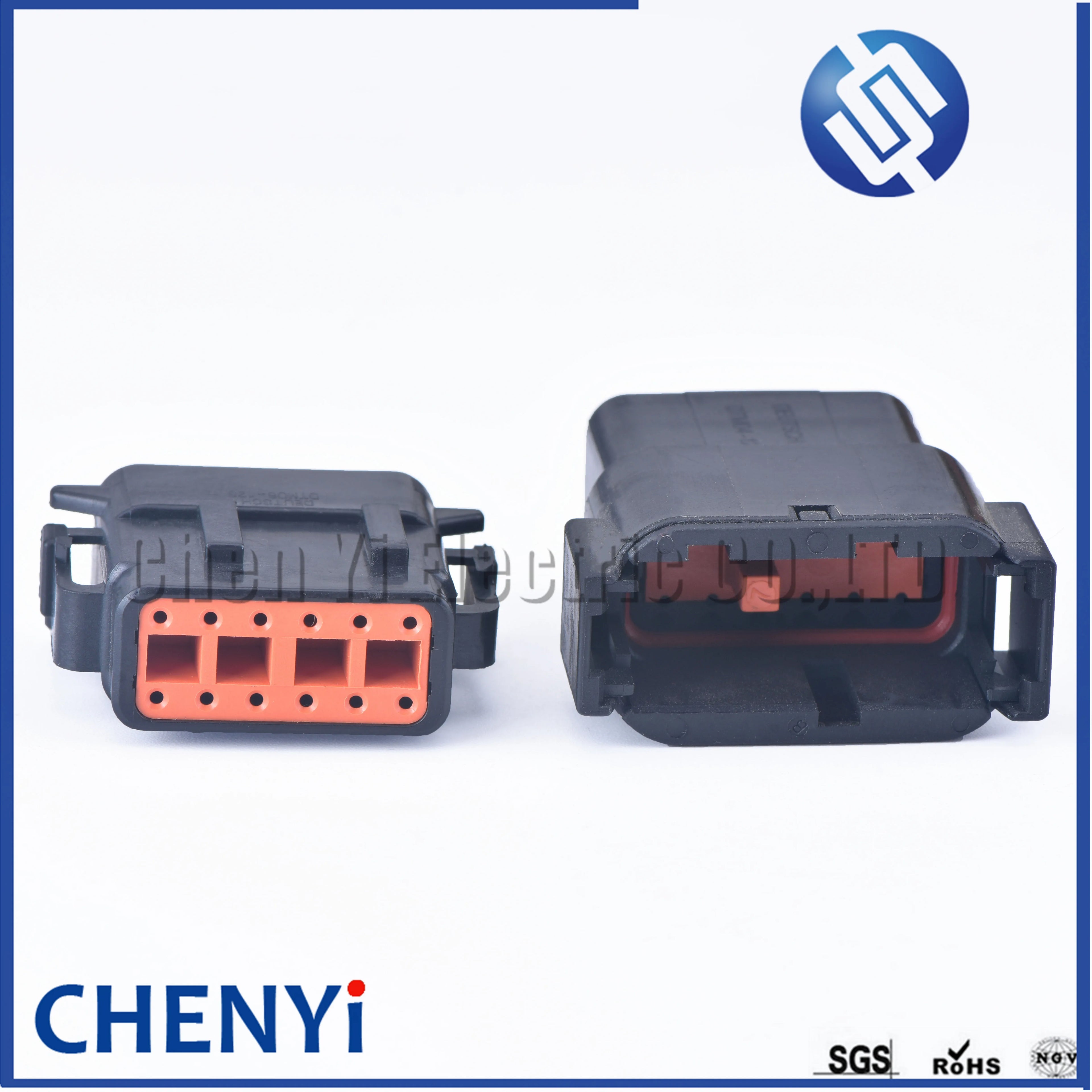 Black 12 Pin Sealed waterproof connector DTM06-12SB DTM04-12PB Automotive Connector Heavy Truck Wiring Harness Plug For Deutsch