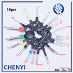 18/20/38pcs Car plug Pins removal tool set connector Pin retractor pick needle harness Pin Needle ejector tool Needle retract
