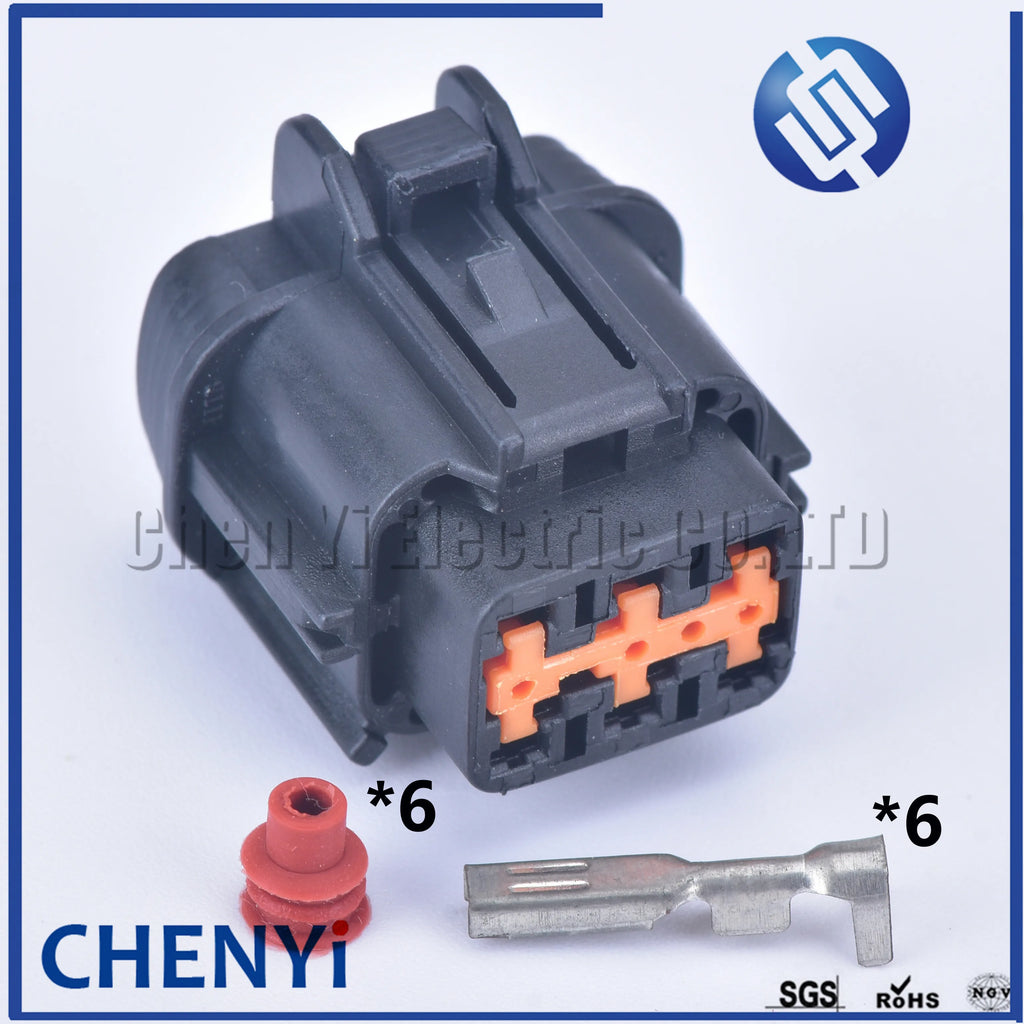 1sets 6 pin 6185-5175 6188-5539 male female auto waterproof tail lamp connector headlight plug  6185-1173 PB295-03020