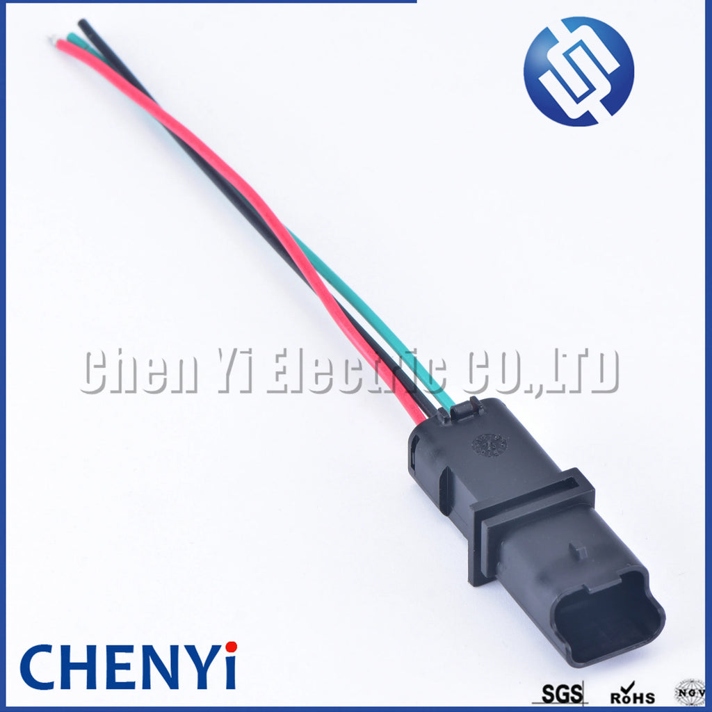 3 pin male or female waterproof automotive connector harness 211PL032S0049 211PC032S0049 For PSA Peugeot Citroen Headlight