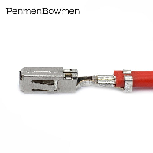 10 Pcs 2.8mm Auto Wire Crimping Terminal Metal Splice Spring Pins Contacts for Electronic Connector with Cable 1-968849-1