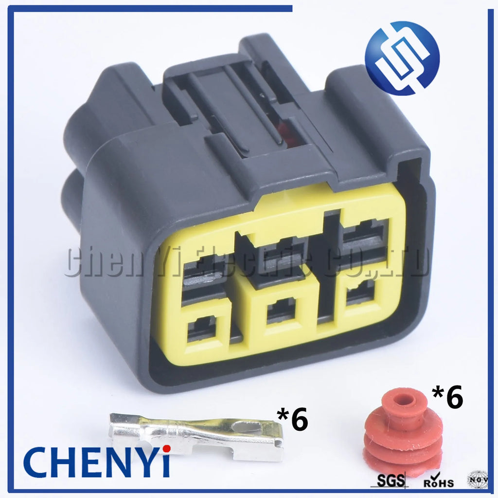 6 Pin car waterproof auto connector 2.8mm female or male PCB electric socket FSW--C-6F-B automotive connector Plug
