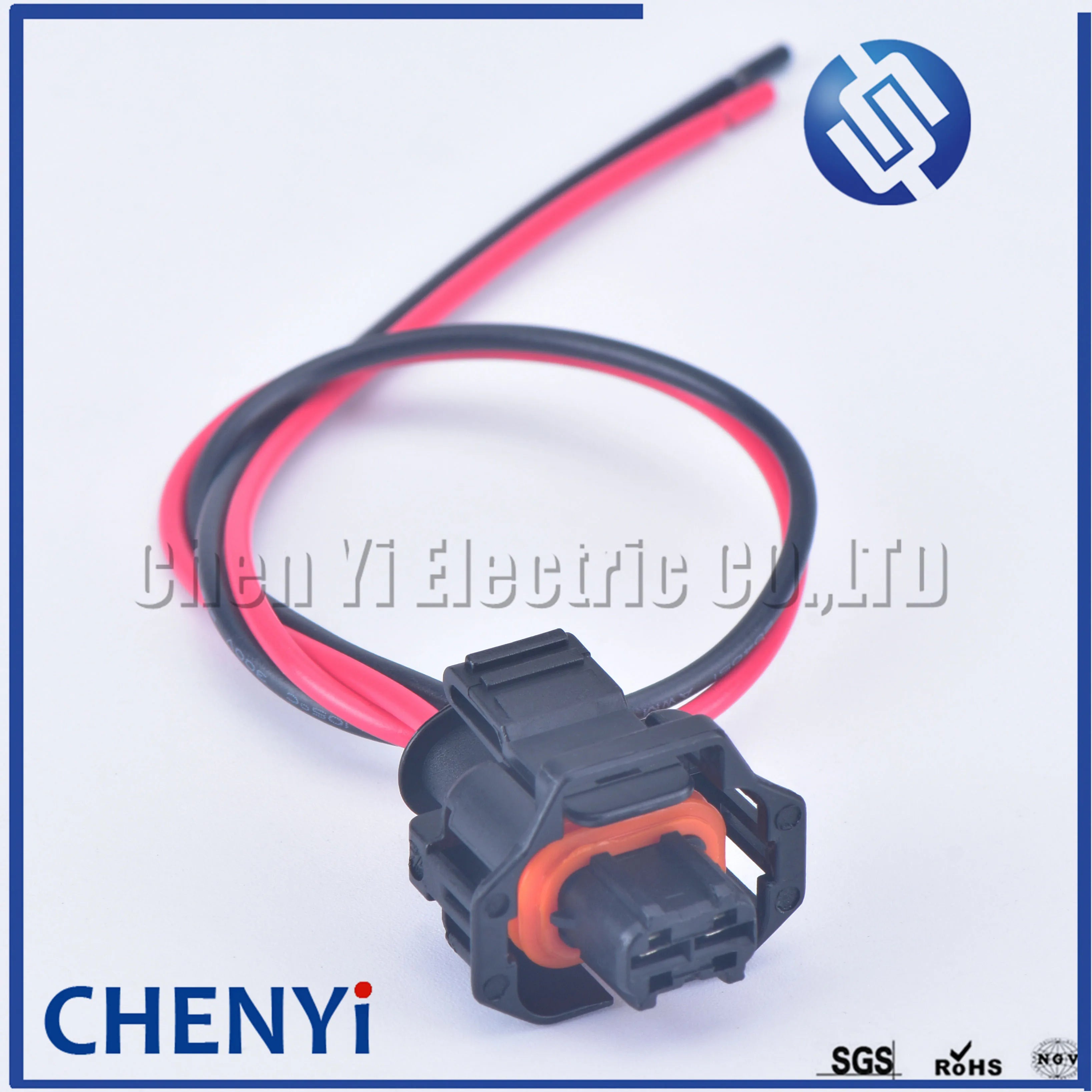 2 Pin automotive plug Diesel Fuel Common Rail Injector Crankshaft Sensor female Connector For Ford Renault 1928403874 with wire