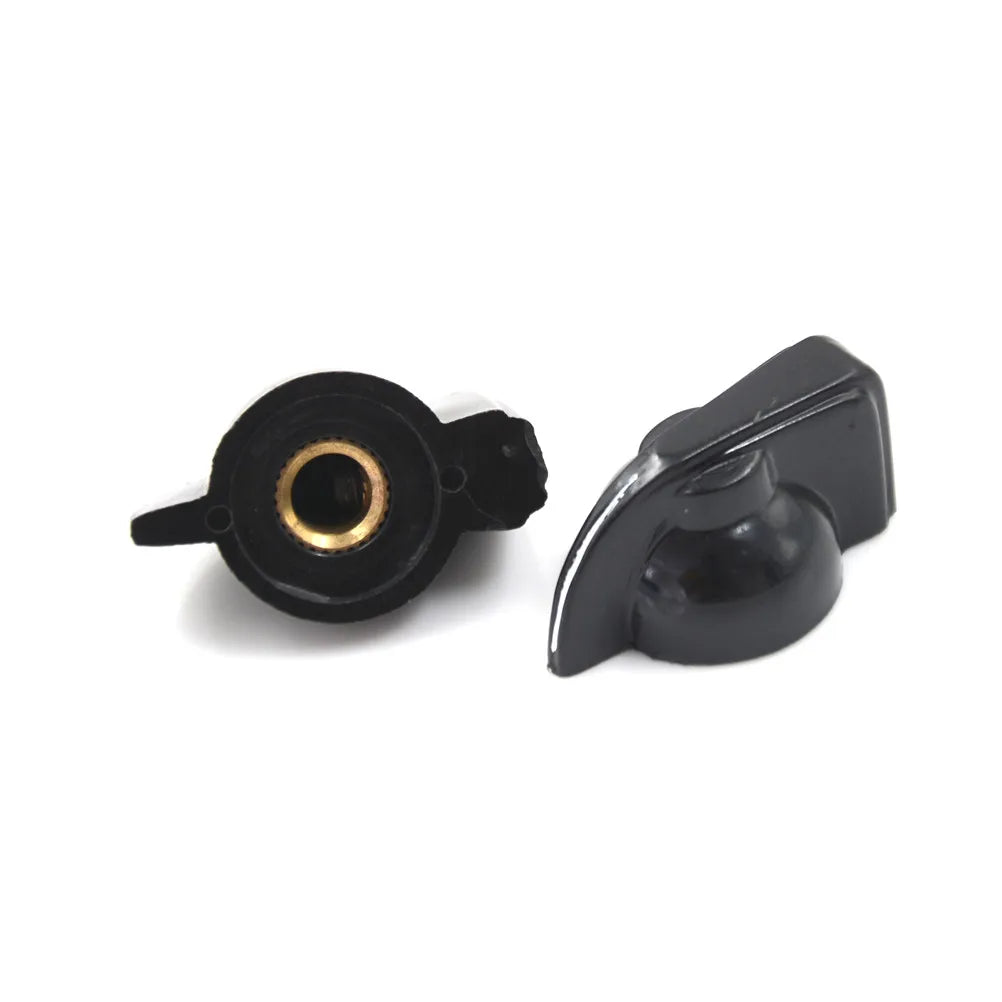5Pcs 6mm Useful Shaft Hole Dia Bakelite Potentiometer Pot Pointer Knobs Caps