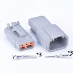 DTM connectors For Deutsch DTM06-2S 3S 4S 6S 8S/DTM04-2P 3P 4P 6P 8P 12P Male Female Waterproof Connector Automotive Sealed Plug