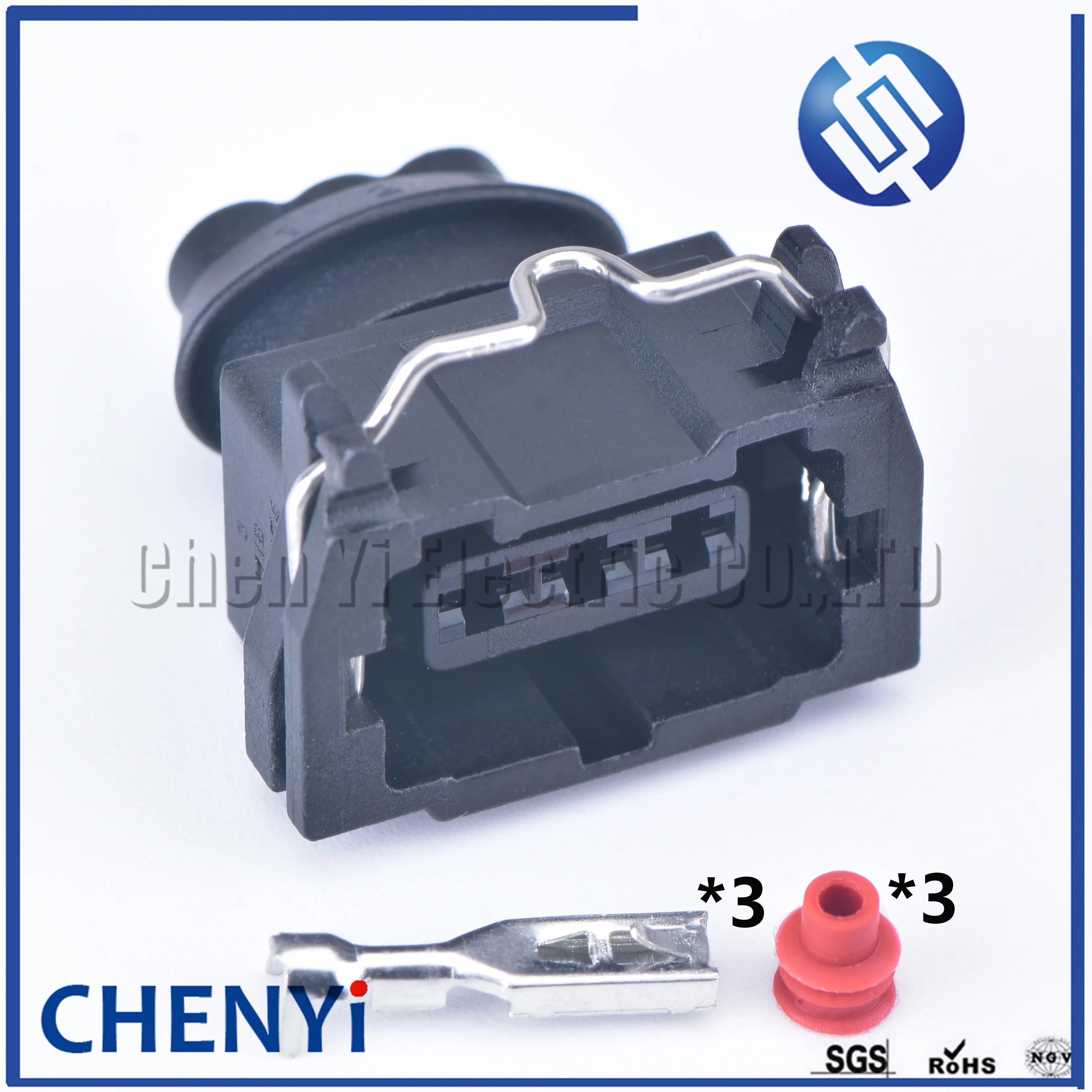 3 Pin female wire harness cable sealed connector Automotive waterproof connector fuel Injector plug Car light plug