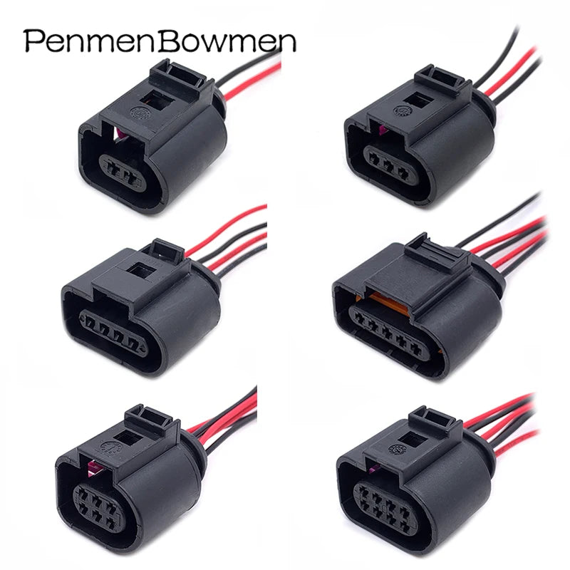 1 Set 2 3 4 5 6 8 10 14 Pin 1.5MM Auto Coil Horn Electrical Cable Connectors Female Wire Harness Plug 1J0973703