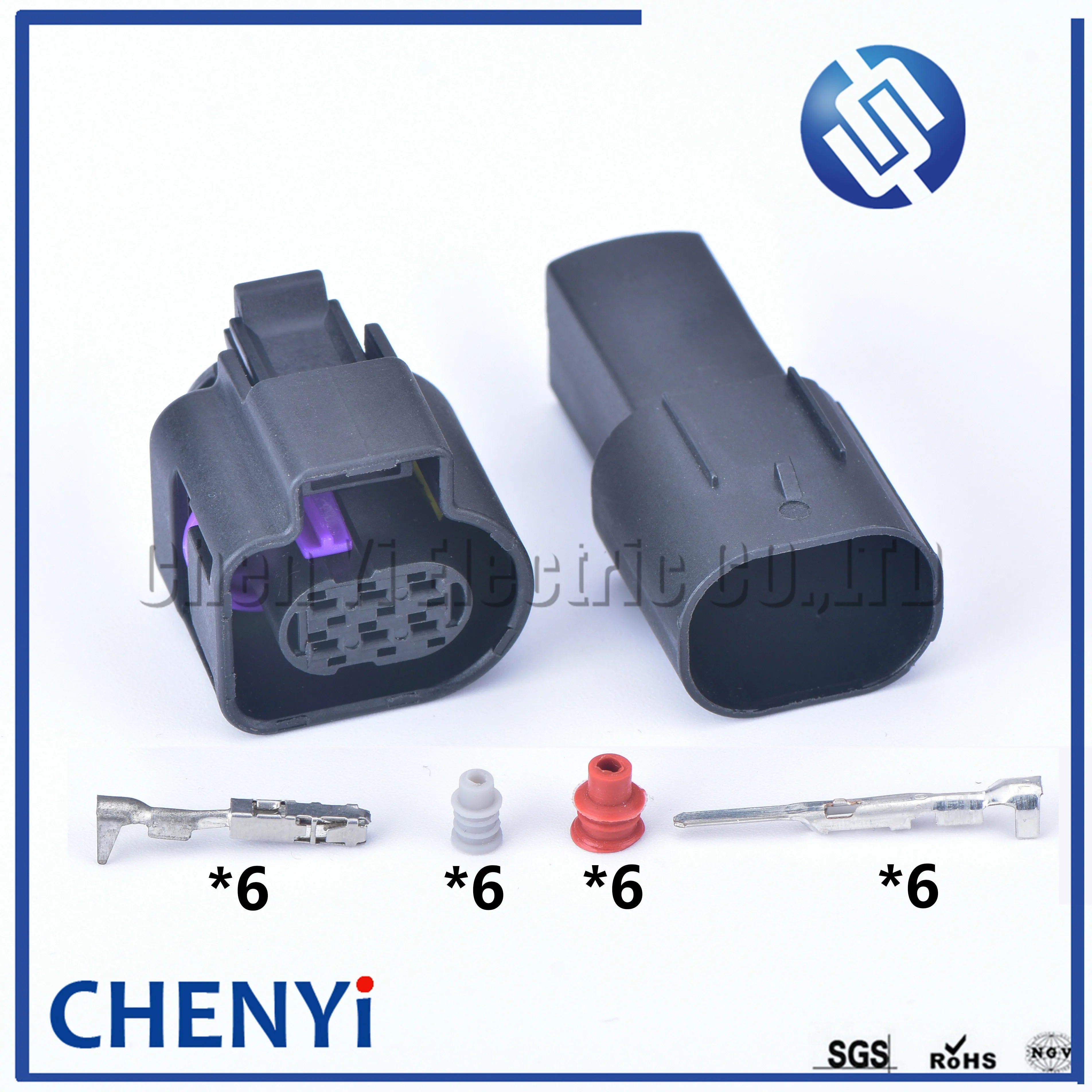 1 sets 6 Pin auto waterproof plug female or male(1.5) LSU 4.9 Wide Band Oxygen Sensor Connector 1928404669 4H0973713 4H0 973 713