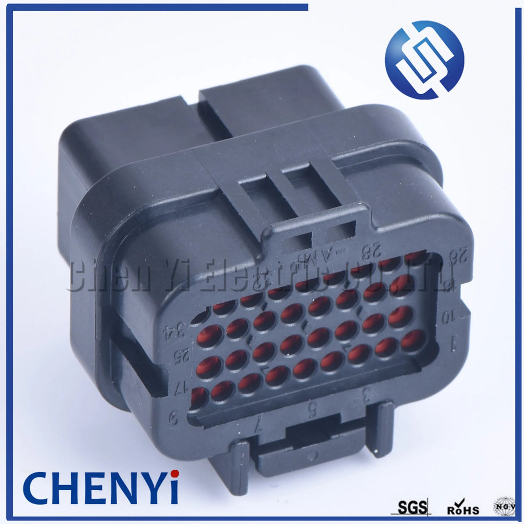 1set 4-1437290-0 2-6447232-3 SUPERSEAL 34 Pin electrical female male Straight PCB Socket Wire-to-Board connector ECU plug