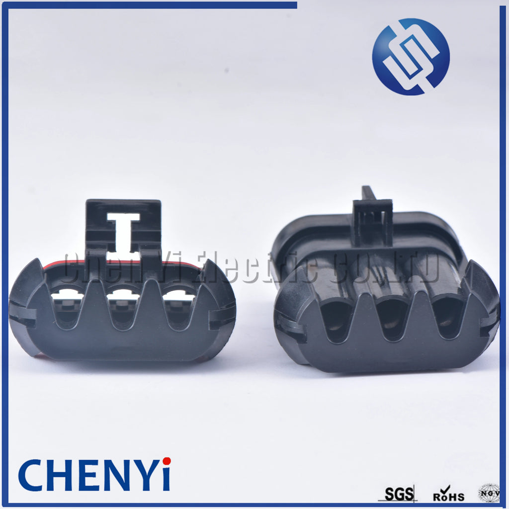 3 Pin auto Waterproof Blower Connector Plug Radiator Fan Motor Cooler Fan Socket 12124686 12124685 For Buick Ford Chevrolet