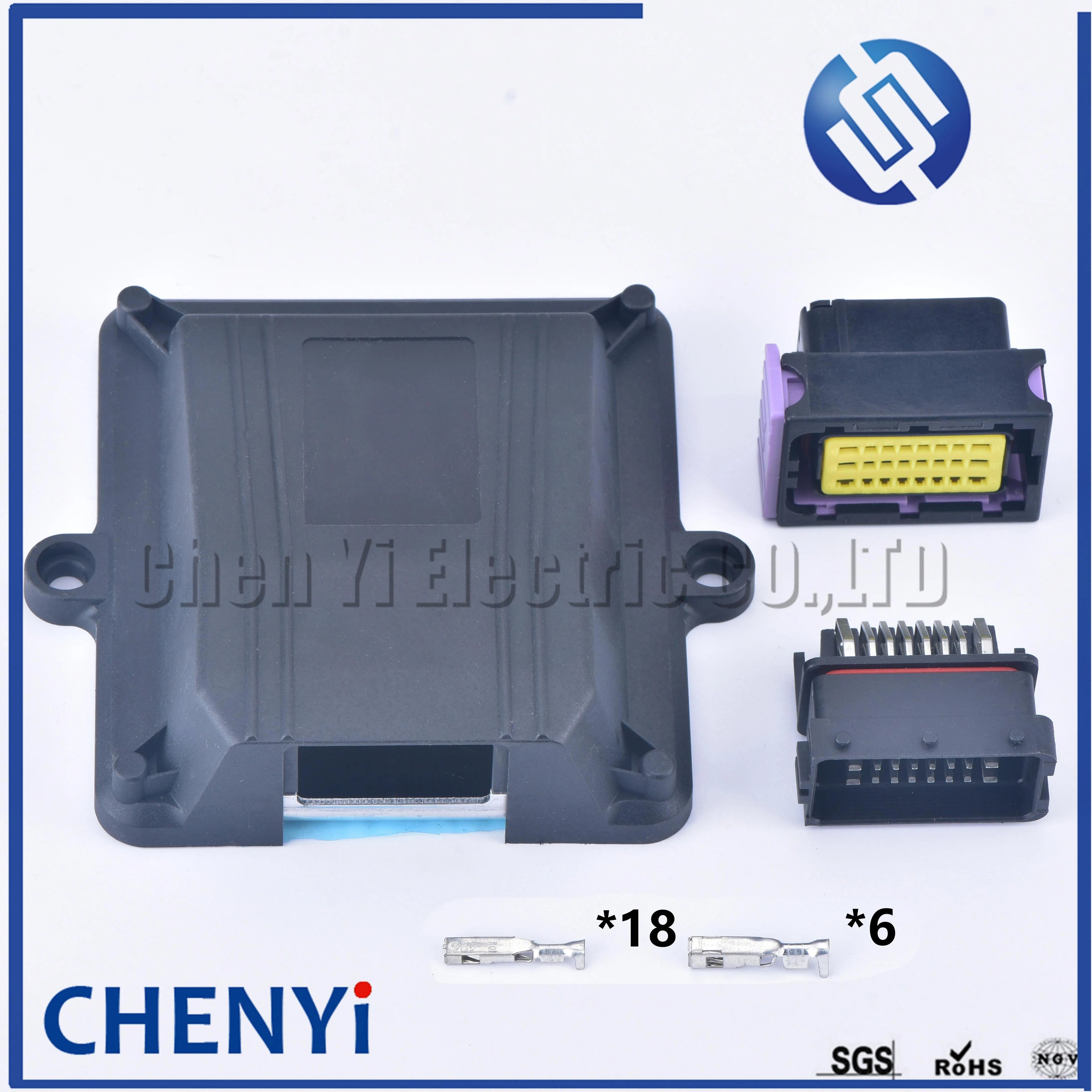 24 Pin ECU automotive plastic enclosure box case motor car LPG CNG conversion ECU controller with auto connectors 211PC249S0005