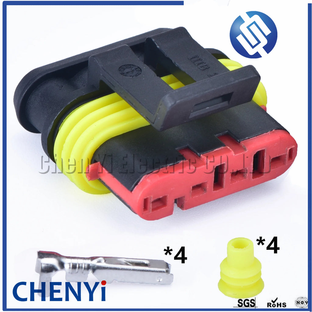 4 Pin way 1.5 series Female or Male 282088-1 Automotive Connector Sealed Waterproof Auto Wire harness plug 282106-1