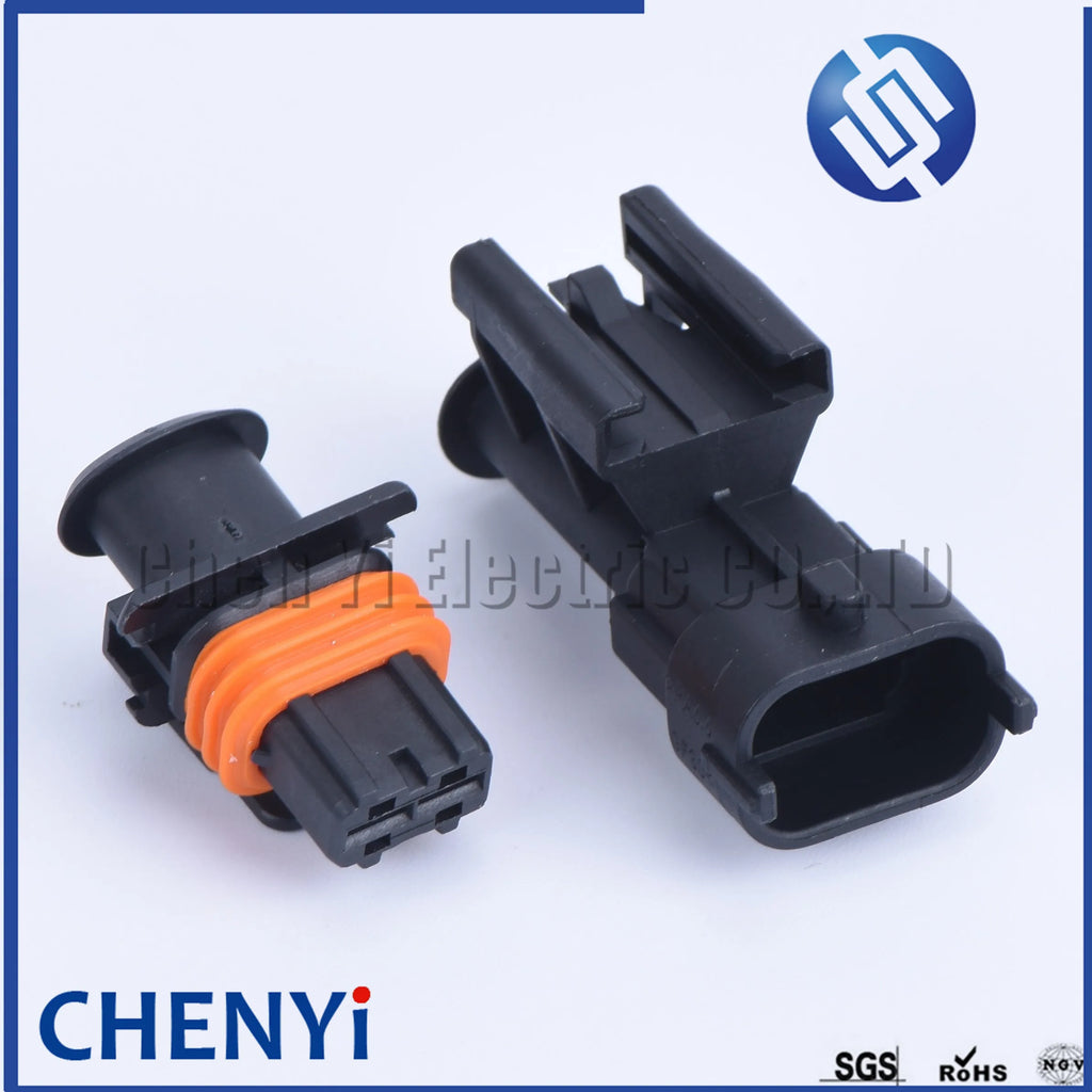 2 Pin 1928404072 1928403137 Male or Female Common Rail Diesel Injector Plug Automotive Connector