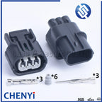 2 set HX 040 3 pin waterproof car plug adapter ignition coil connector For Honda Civic Element CR-V 6189-0887 6188-4739