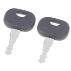 2PCS 14603 Keys For JCB Bomag Dynapac Terex Vibromax New Holland NH  For Ford Moxy Hamm For Volvo