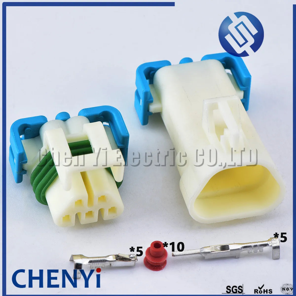 5 Pin White male or female auto electric wiring plug waterproof wire harness cable connector 12146045 12103974