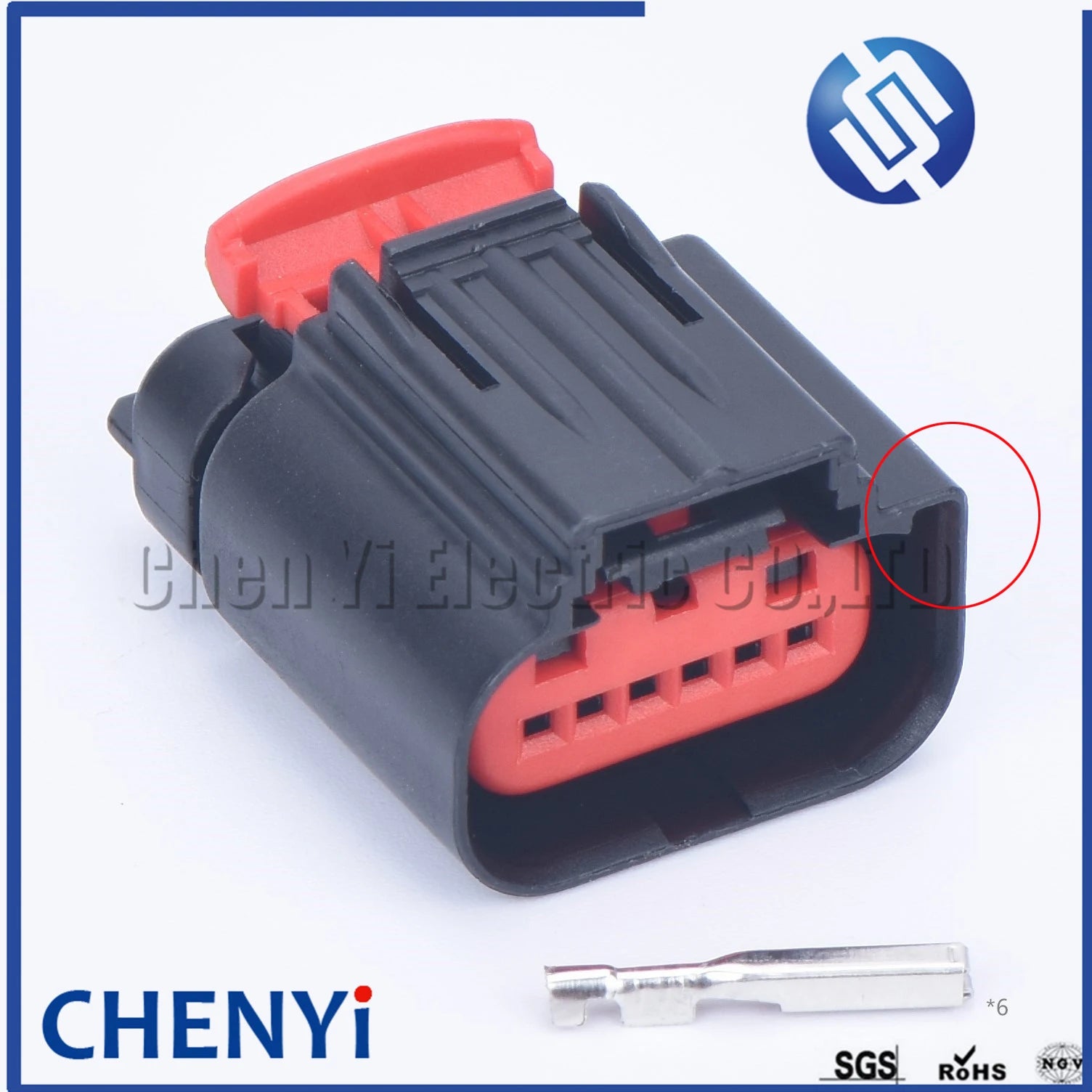 6 Pin Accelerator Pedal Position Throttle Connector Mass Air Flow Meter Plug 1438153-5 1-1419168-1 1-1419168-2 For Ford GM