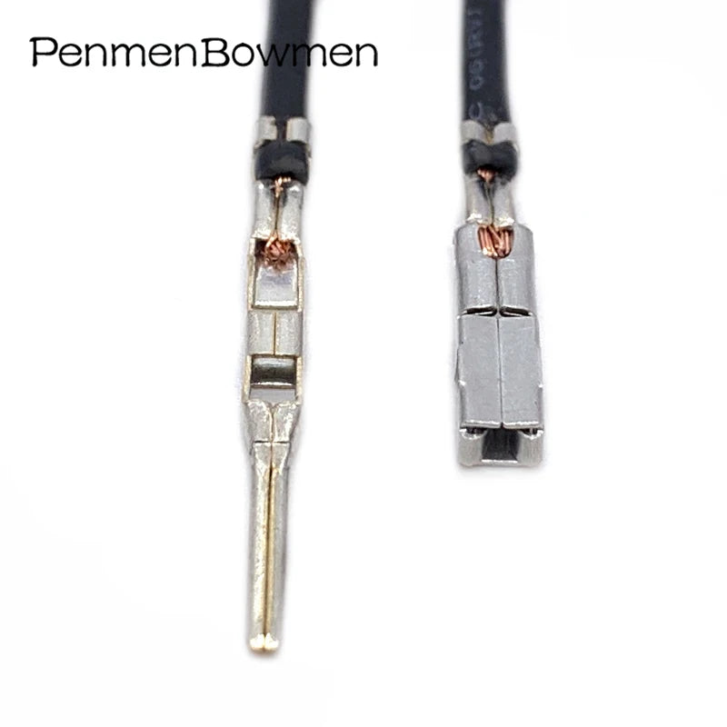 10 Pcs Auto 1.5mm Crimp Terminal Male Female Electric Wire Connector Loose Pins with Cable 211cc2s1120 211cc2s1160p 10863985