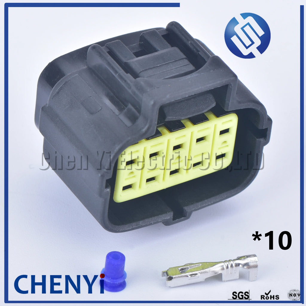 2 set 10 pin way male or female waterproof wire connector auto electrical plug conector 174655-2 174656-7