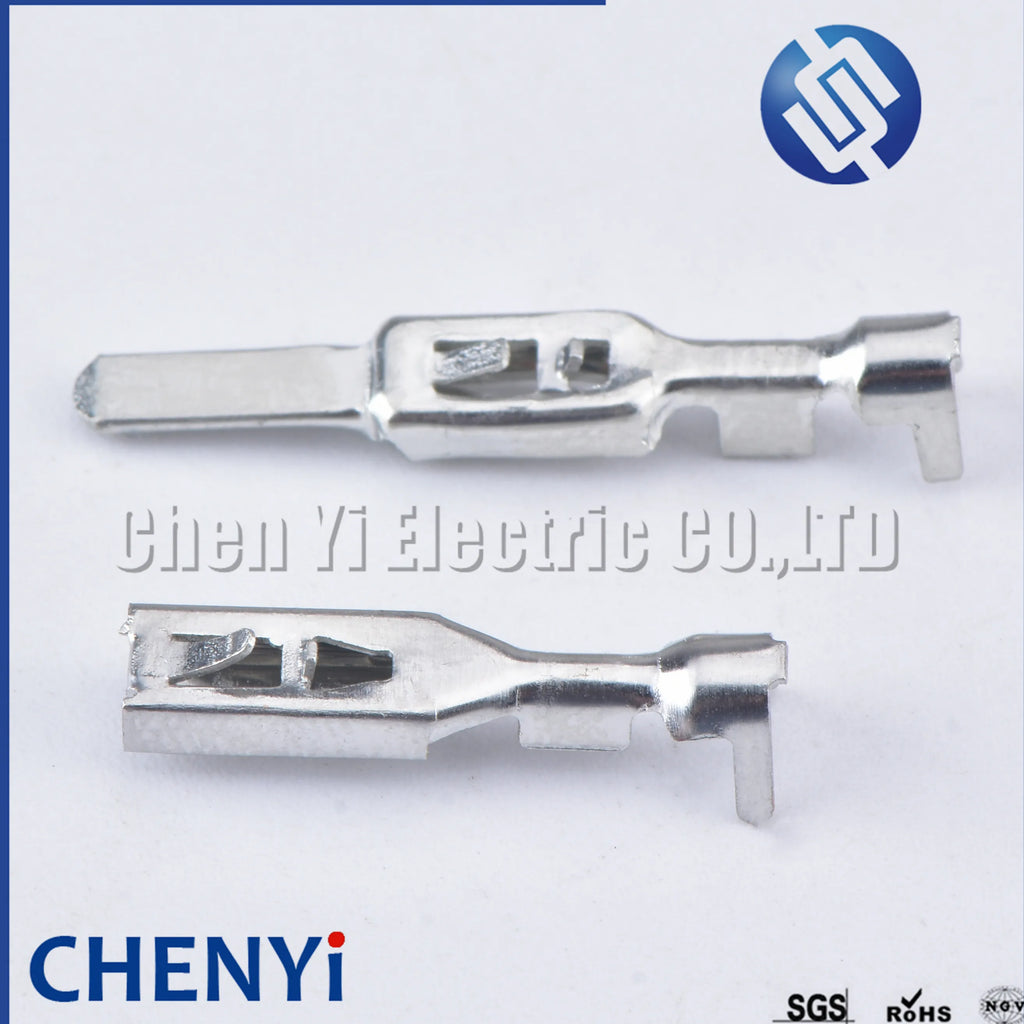 50 Pcs 2.8mm series pins H62 brass tinned Wiring copper terminals For Automotive connector DJ615A-2.8×0.8A 50290937 09441391