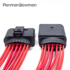 1 Set 14 Pin Car Xenon Headlights Lamp Socket Electrical Cable Connectors Waterproof Female Male Wire Harness Plug 1J0973737
