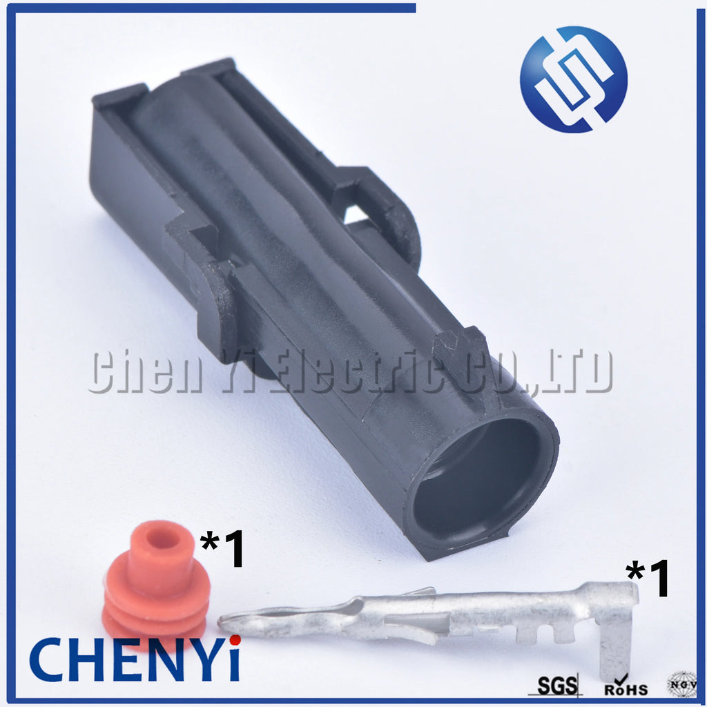 1 pin 2.5 mm Series Car Auto Wire connector Female or Male Weather Pack Electrical Plug 12015791 12010996