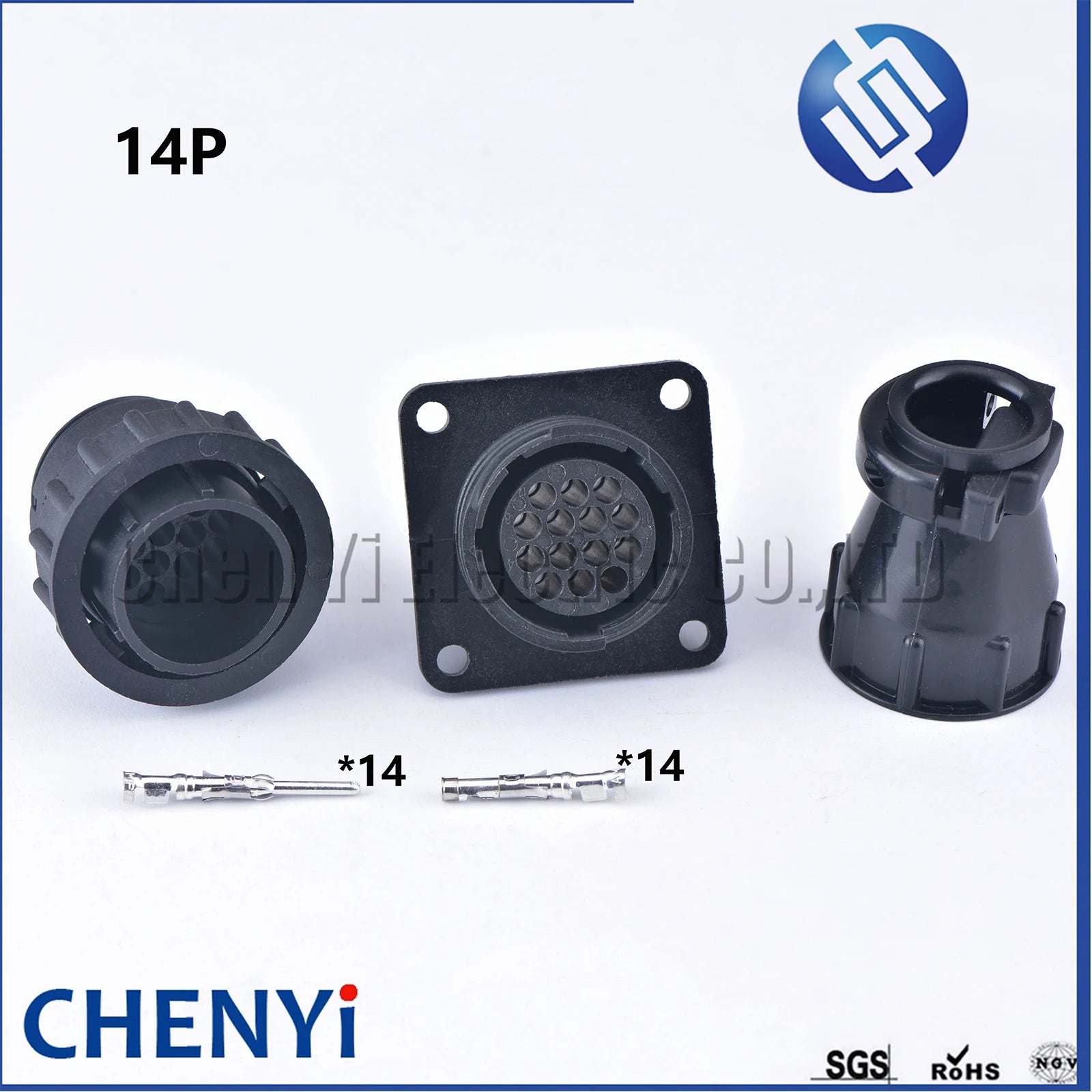 14 Pin diagnostic Connector Automobile Male Female History Password SMT aviation Plug 206043-1 182649-1 66601-1 66602-1