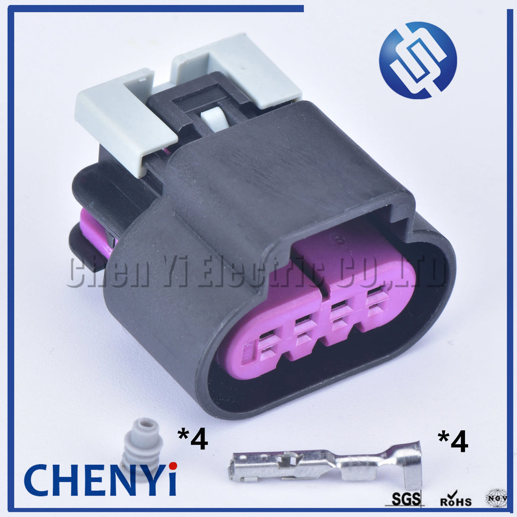 4 pin female auto waterproof ignition coil plug oxygen sensor connector 15487756 15466325 GT series socket For Buick Chevrolet