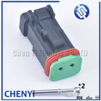 Black 2 Pin excavating machinery Heavy Industry Machinery headlight boom light Wire Harness Plug DT06-2S DT04-2P A B C D 4 types