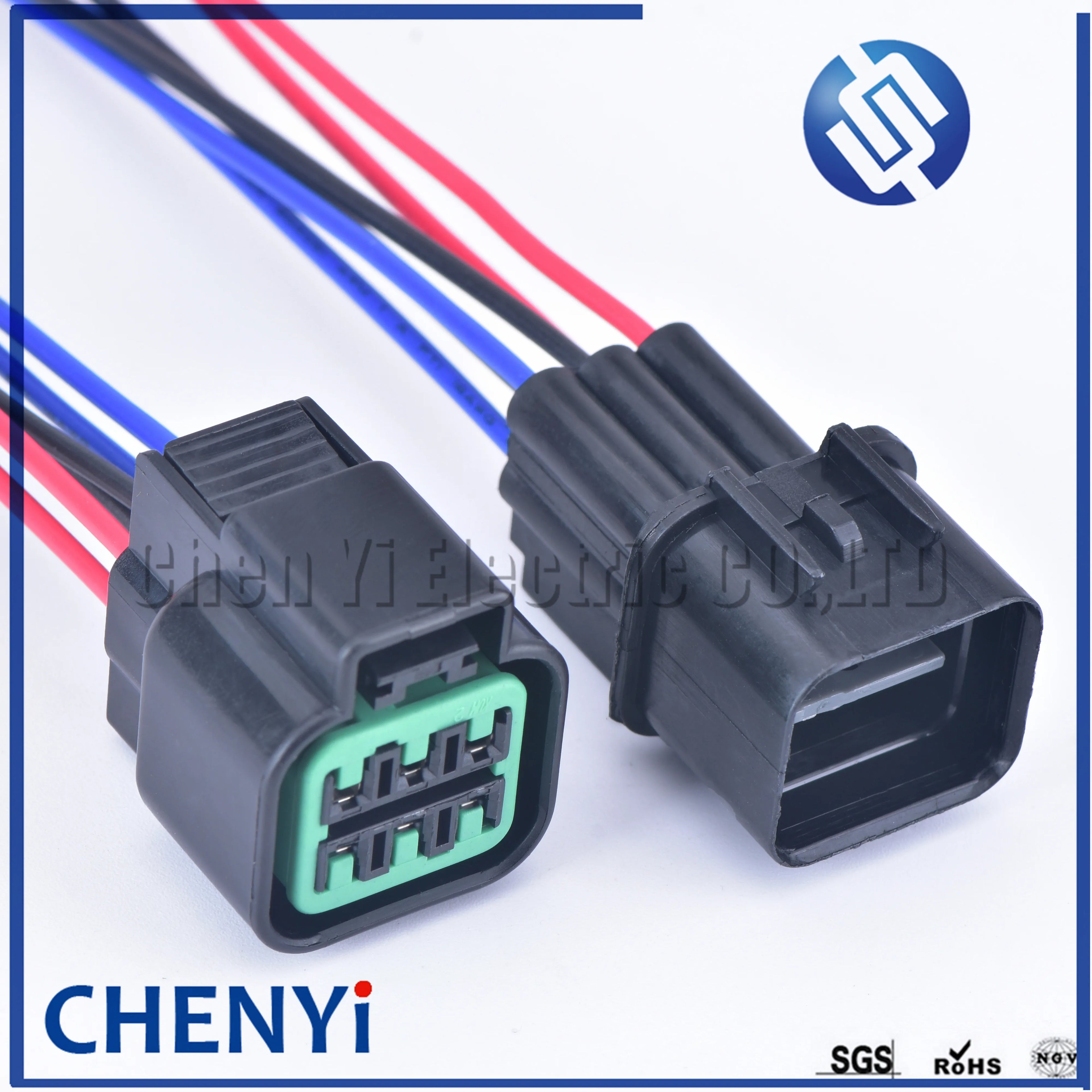 6 Pin 090 Oxygen Sensor Automotive Waterproof Connector Headlamp Fog Lamp Plug PB625-06027 PB621-06020 with wire For Hyundai