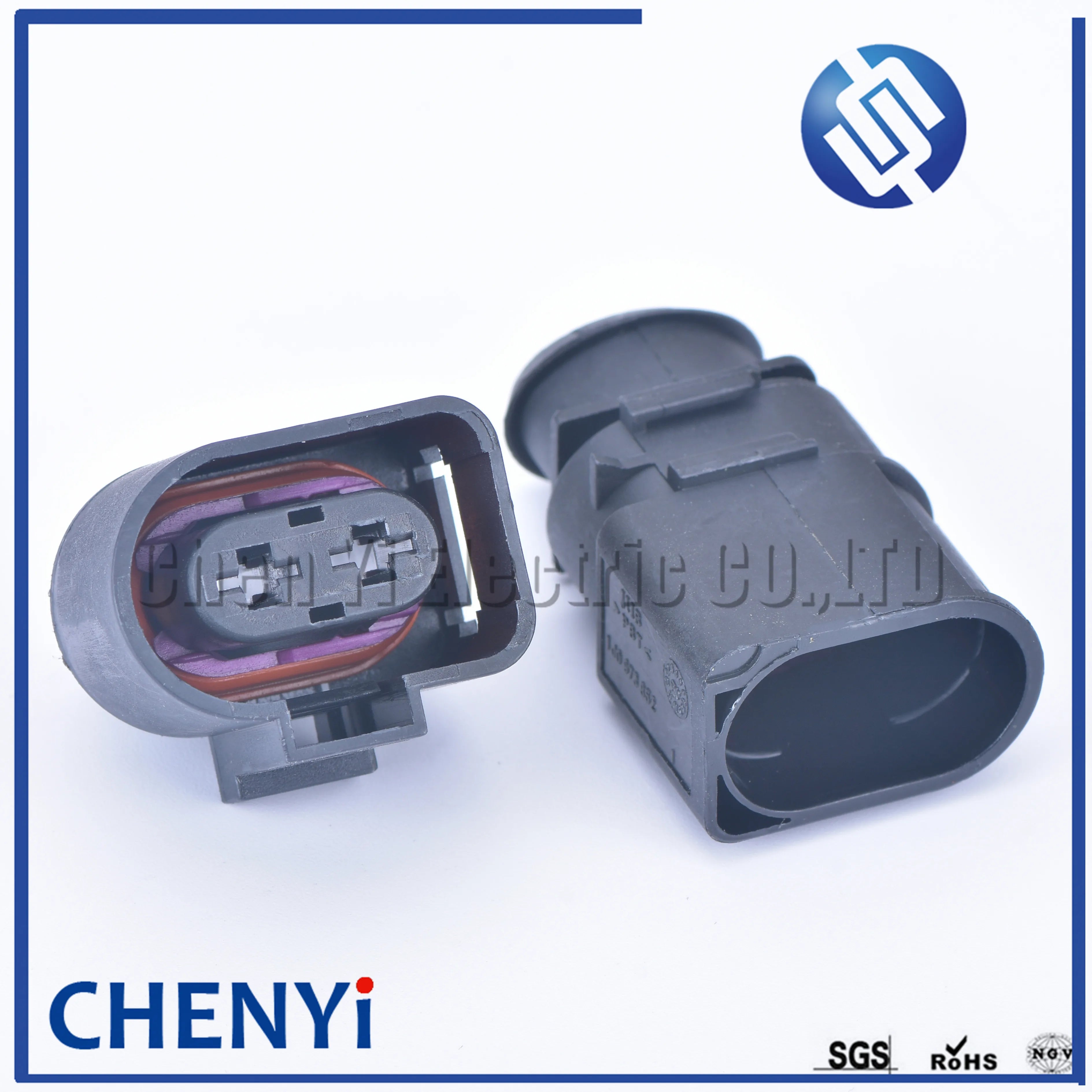 2 Pin 6.3mm Automotive waterproof connector Electronic fan harness plug 1J0973752 1J0973852 1J0 973 752 1J0 973 852