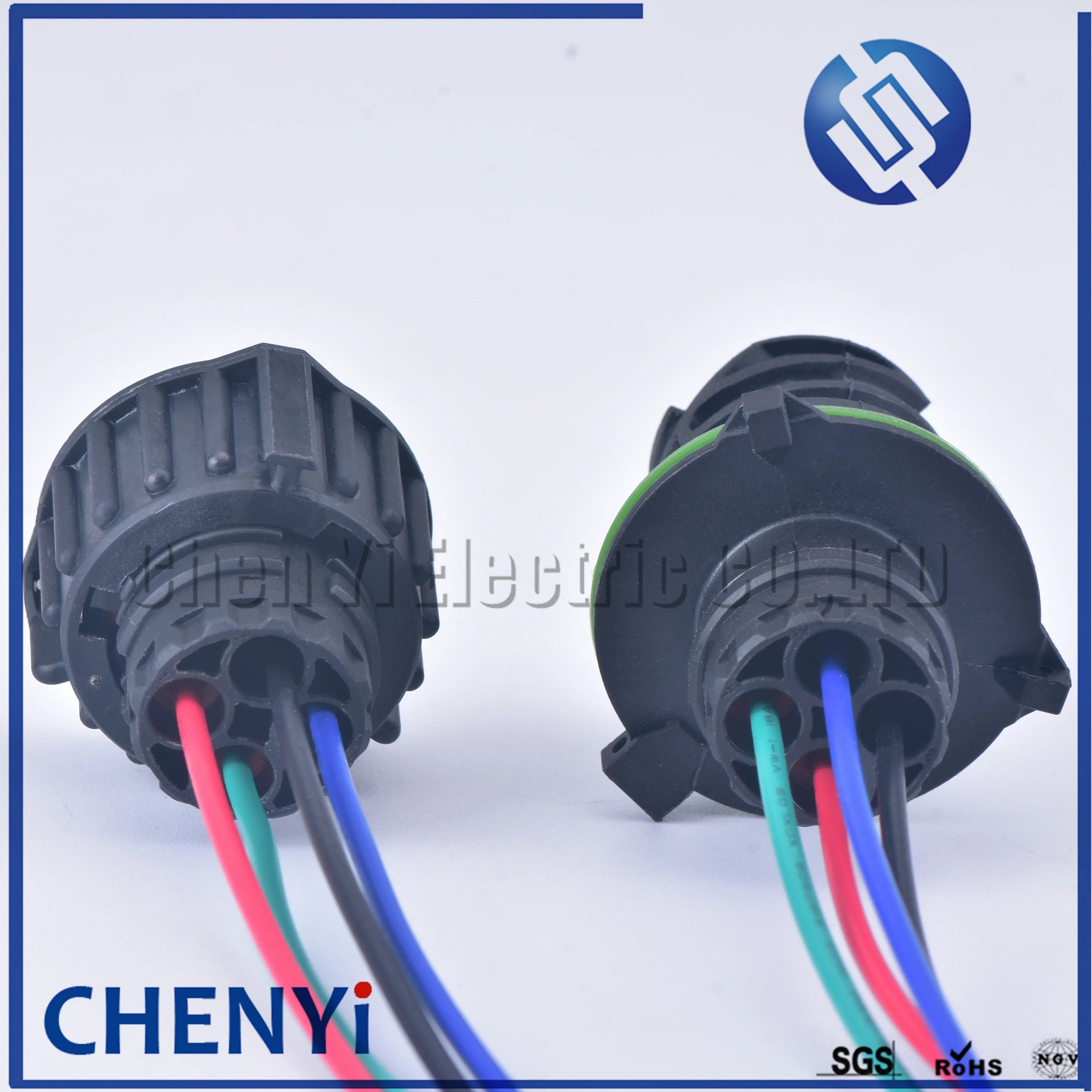 4 Pin 2.5mm round A7 odometer speed sensor plug Auto waterproof connector 1-967402-1 1-967325-1 with 15cm 18AWG cable For HOWO