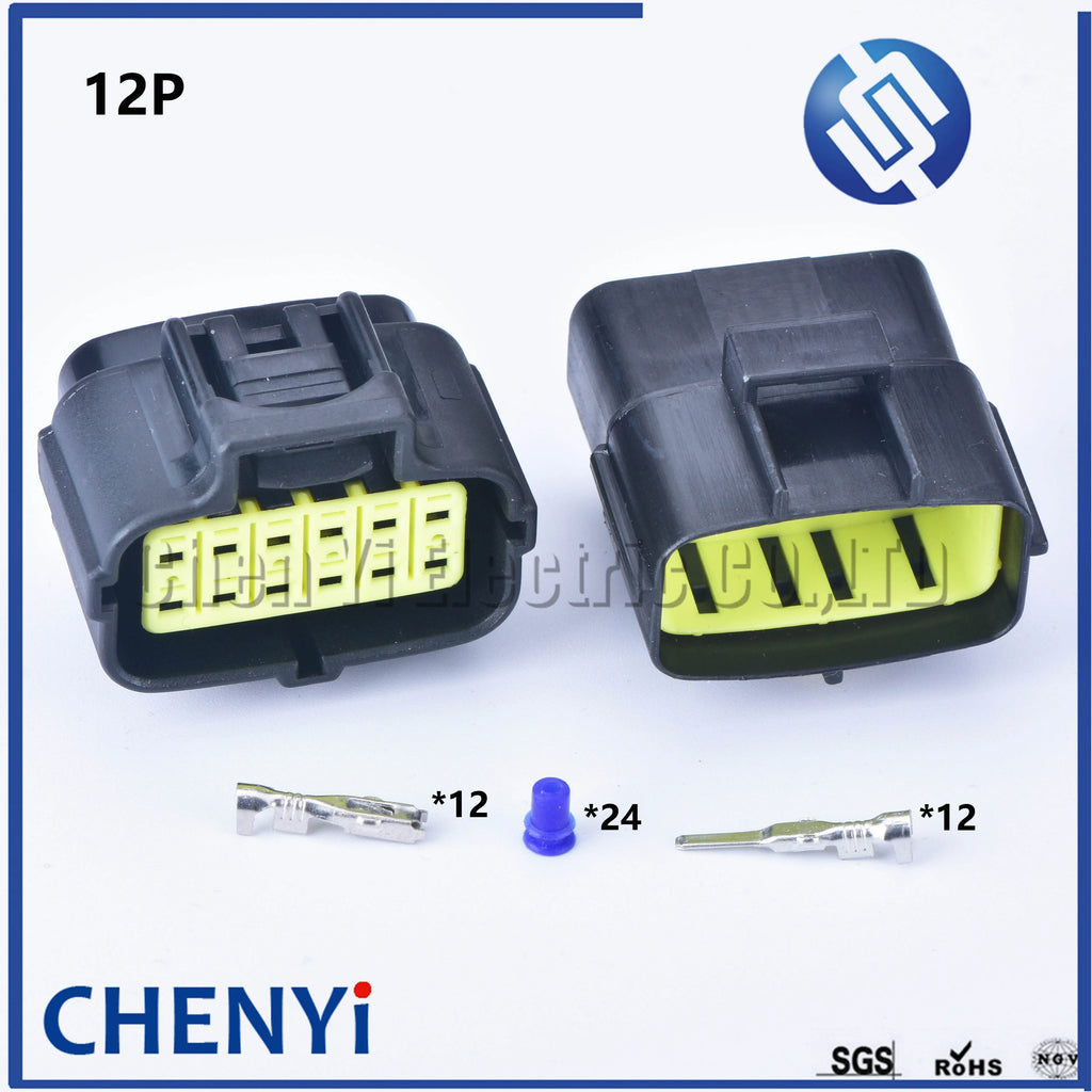 1/2/3/4/6/8/10/12/16 Pin Waterproof Connector Electrical Plug Car Auto Sealed Truck Harness Socket 174879-2 174877-2