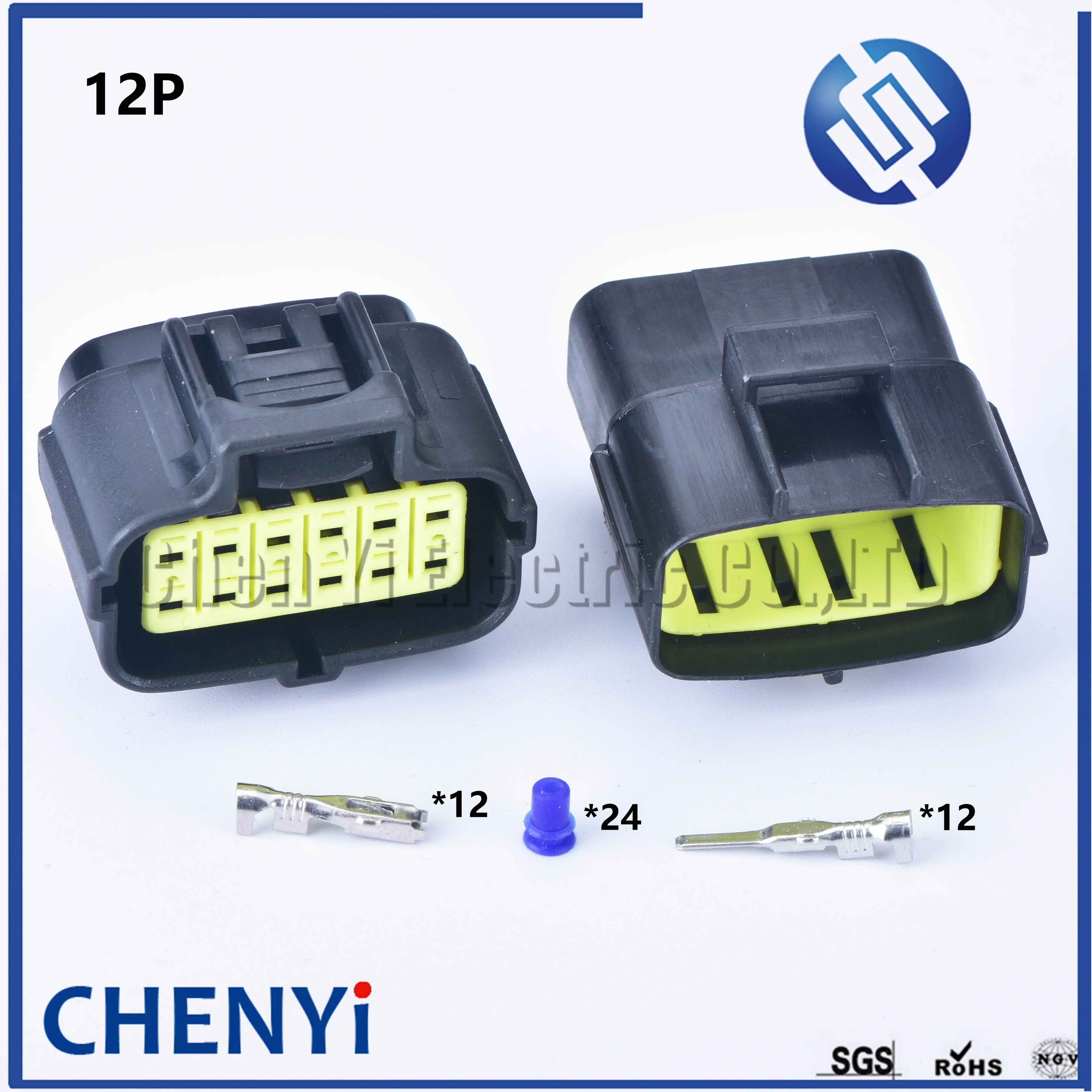 1/2/3/4/6/8/10/12/16 Pin Waterproof Connector Electrical Plug Car Auto Sealed Truck Harness Socket 174879-2 174877-2