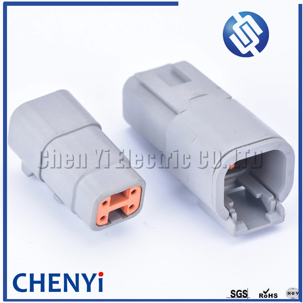 5 sets DTM 4 Pin connector DTM06-4S/DTM04-4P Male or Female Auto Waterproof Connector Automotive Sealed Plug For Deutsch