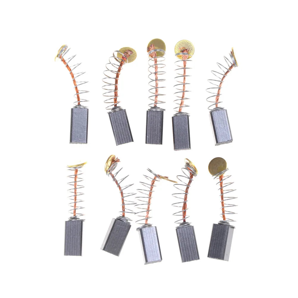 10pcs 5x5 x8mm Mini Drill Electric Grinder Replacement Carbon Brushes Spare Parts for Electric Motors Dremel Rotary Tools