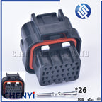 26 Pin 3-1437290-7 1473416-1 SUPERSEAL 3/4/5/6 slots electrical female or male Straight PCB wire to board connector ECU plug