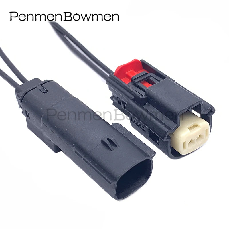 1 Set 2 Pin Auto Lamp Socket Temperature Electrical Cable Connectors Female Wire Harness Plug For Buick 33471-0201 33481-0201
