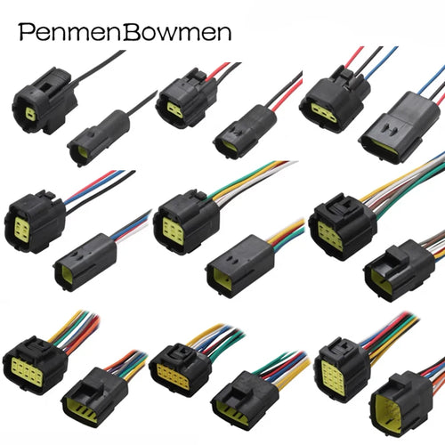 1 Set 1 2 3 4 6 8 10 12 16 Pin Car Truck Socket Oxygen Electrical Cable Connectors Waterproof Female Male Wire Harness Plug