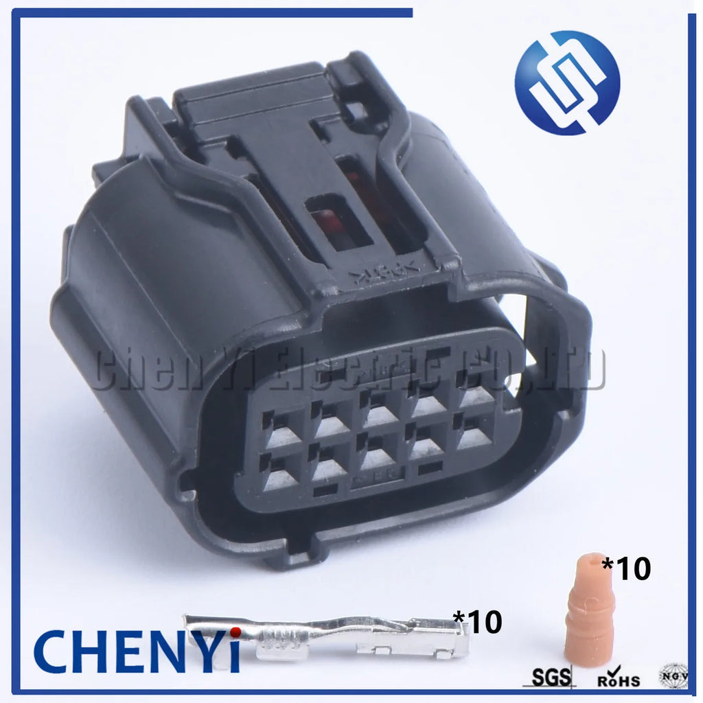 10 Pin 12380 6189-1134 6188-0696 Waterproof Automotive Socket radar sensor Distance Sensor Connector For Toyota 90980-12380