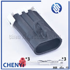 1 Set 3 Pin black Metri-Pack 150 male or female temperature Sensor Plug auto waterproof connector 12129615 12110293