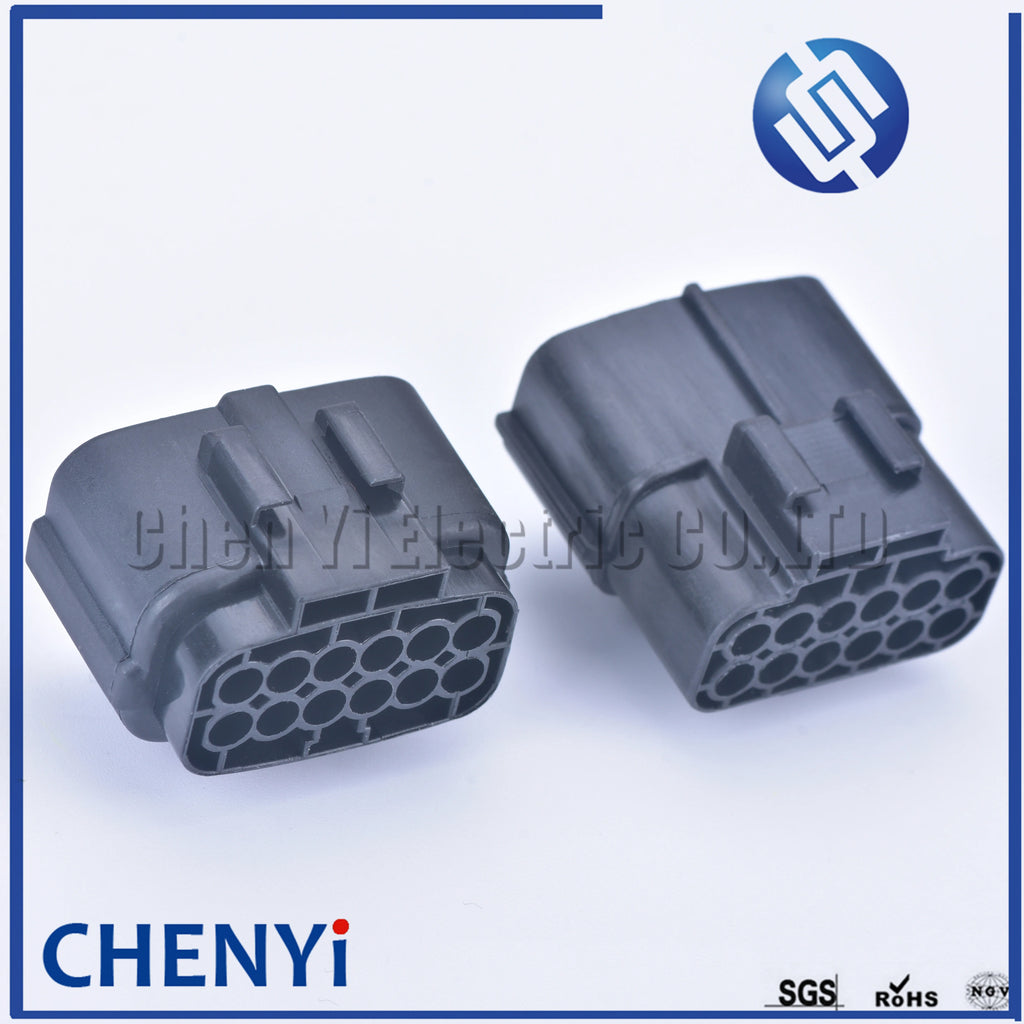 12 pin way male or female waterproof wire connector auto electrical plug conector 174661-2 174663-2 368537-1