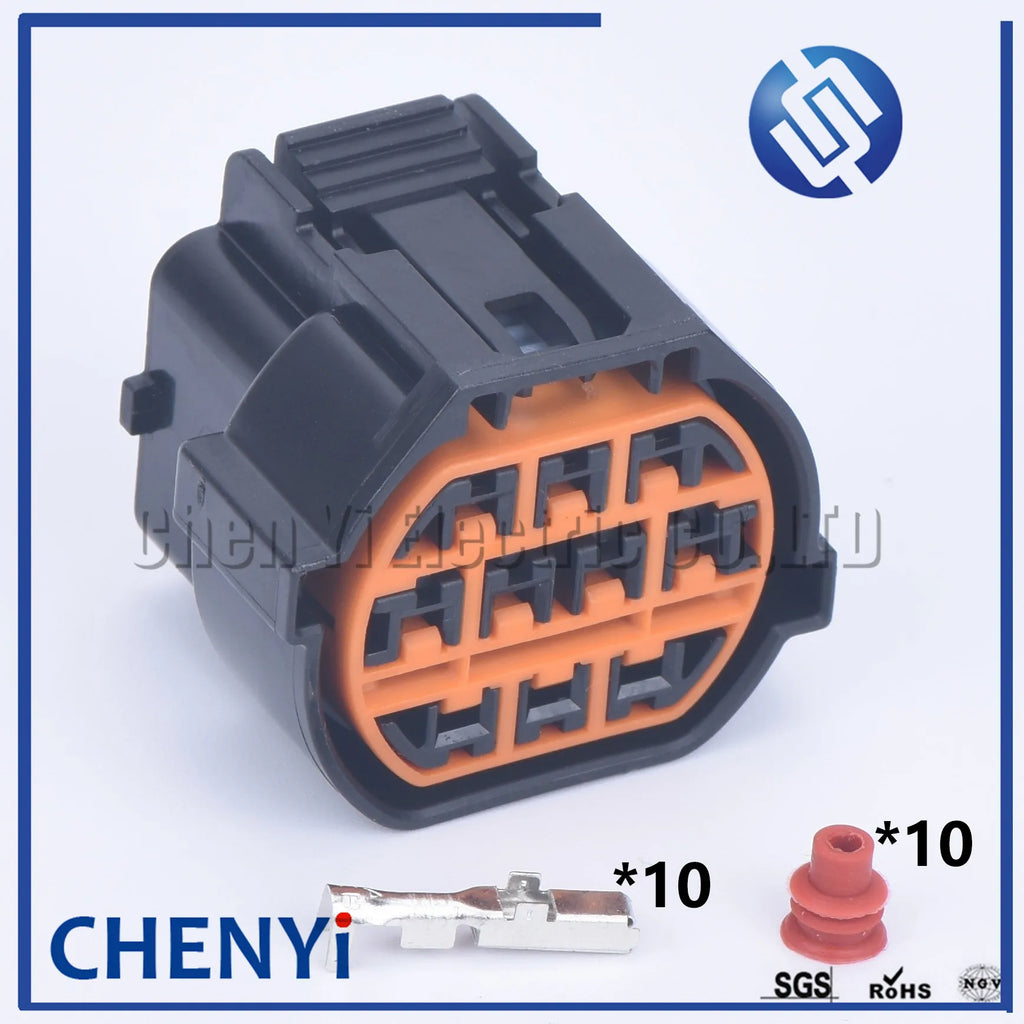 10 pin automotive waterproof connector 2.8 headlamps LED car socket sensor connector GL221-10021 HP066-10021 For Hyundai