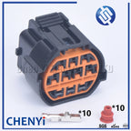 10 pin automotive waterproof connector 2.8 headlamps LED car socket sensor connector GL221-10021 HP066-10021 For Hyundai