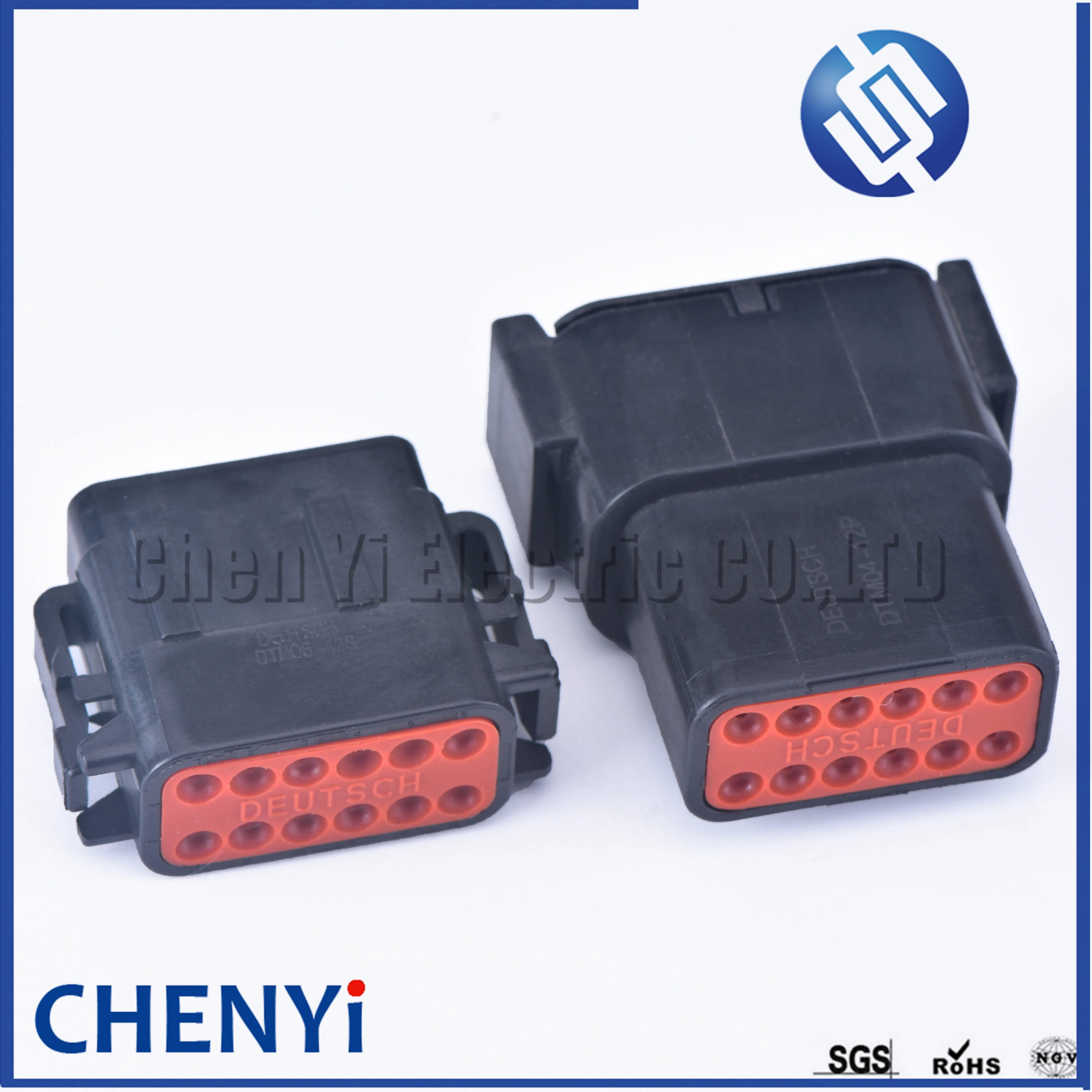Black 12 Pin Sealed waterproof connector DTM06-12SB DTM04-12PB Automotive Connector Heavy Truck Wiring Harness Plug For Deutsch