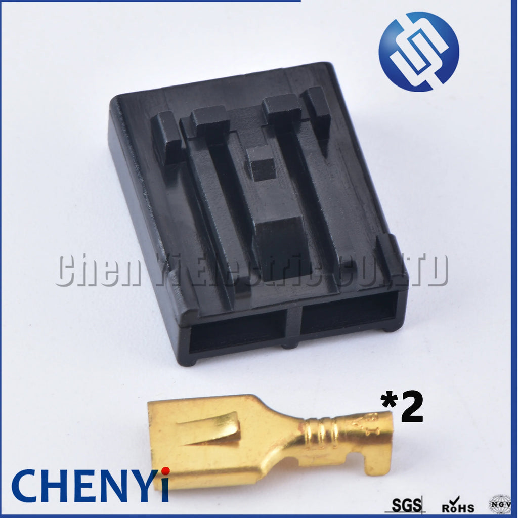10 sets black 2 Pin Walbro 255LPH Electric fuel pump Connector plug GSS341/GSS342 GSS315/GSS317 For Toyota Honda Nissan Subaru